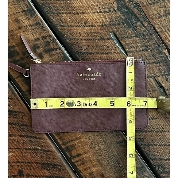 Kate Spade plum/maroon colored wristlet/clutch - Picture 11 of 11